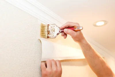 Pose de papier peint à Ougny — revêtements muraux et toiles de verre